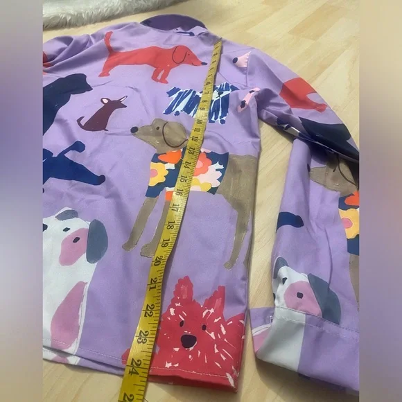 Colorful Dog Print Button-Up Shirt - Picture 4 of 8